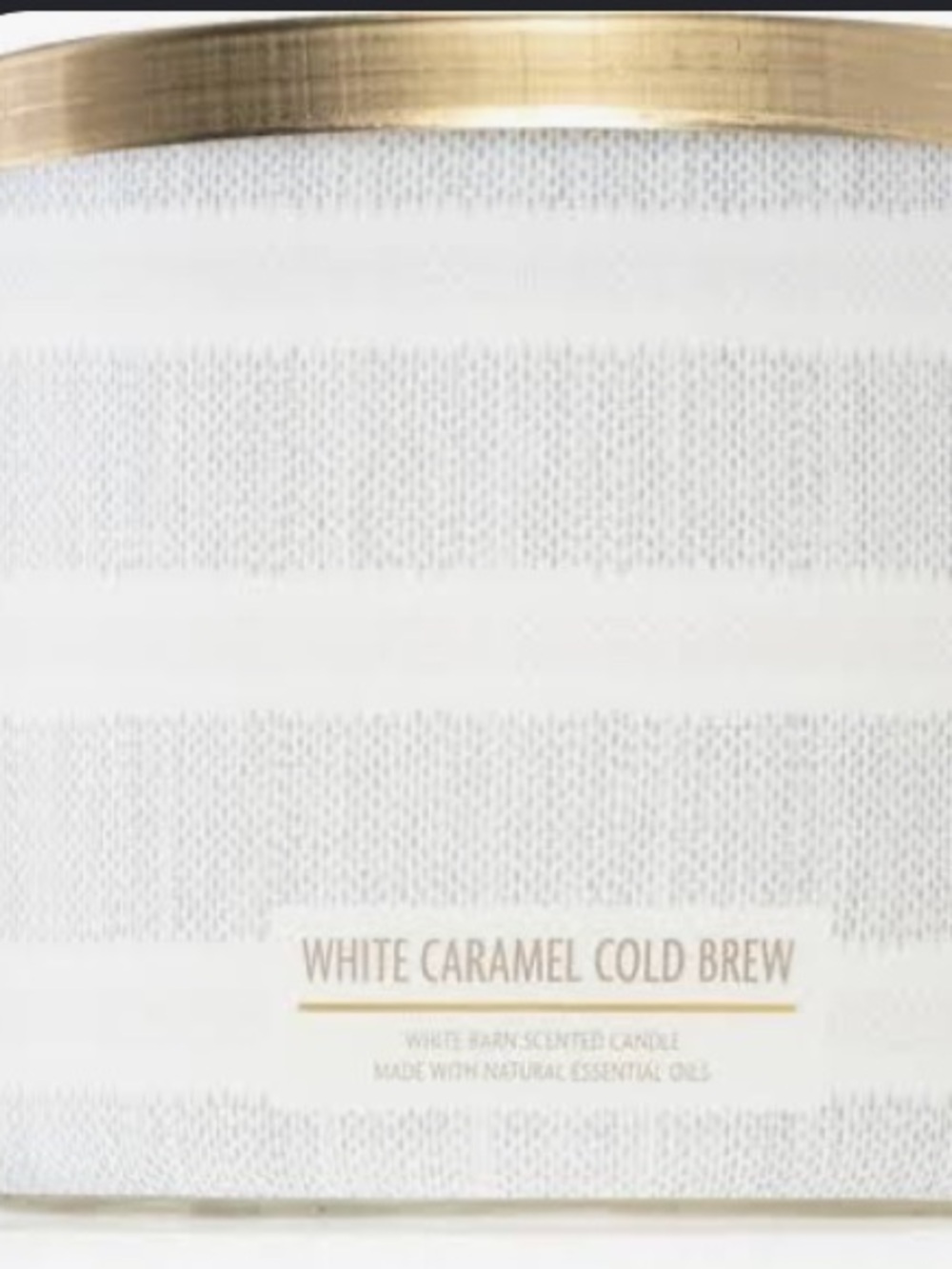 Rare Bath & Body Works White Barn White Caramel Cold Brew Candle
